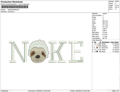 Nike Sloth Baby