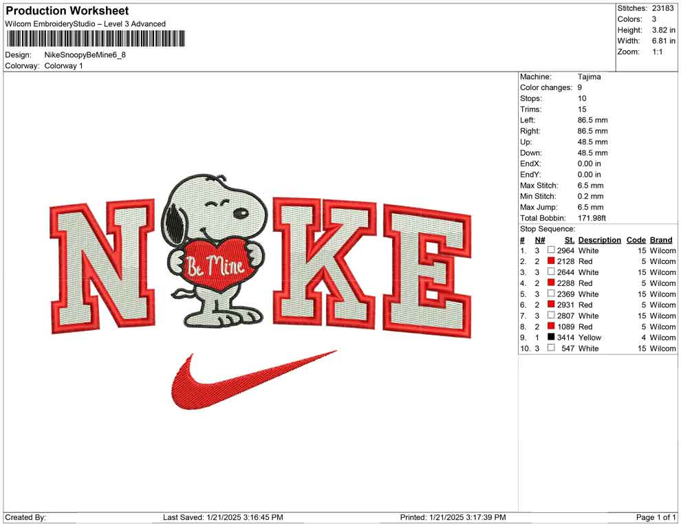 Nike Snoopy Be Mine