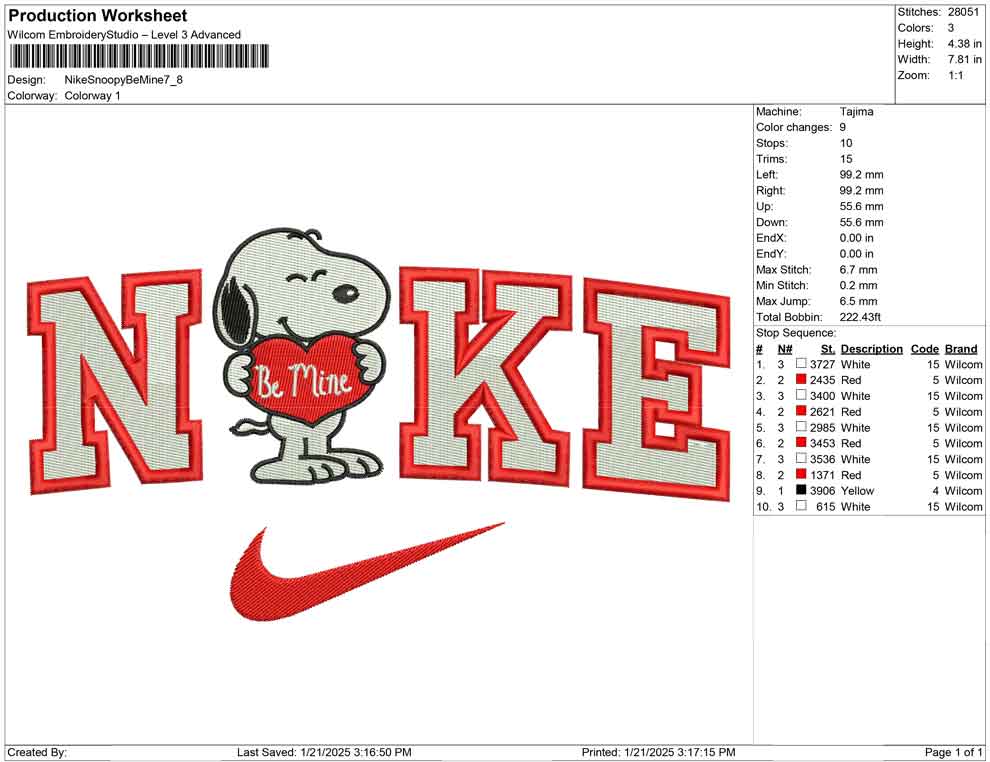 Nike Snoopy Be Mine