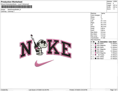 Nike Snoopy Bottle