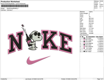 Nike Snoopy Bottle