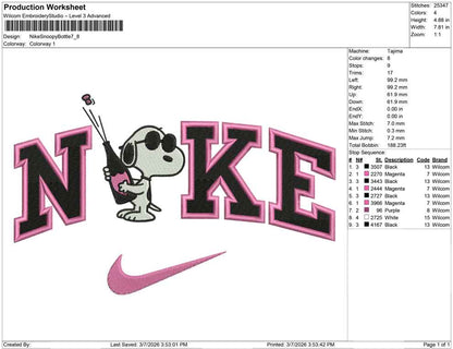 Nike Snoopy Bottle