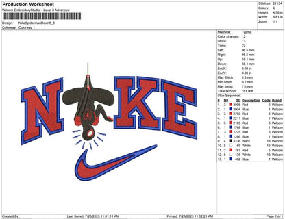 Nike Spiderman Down