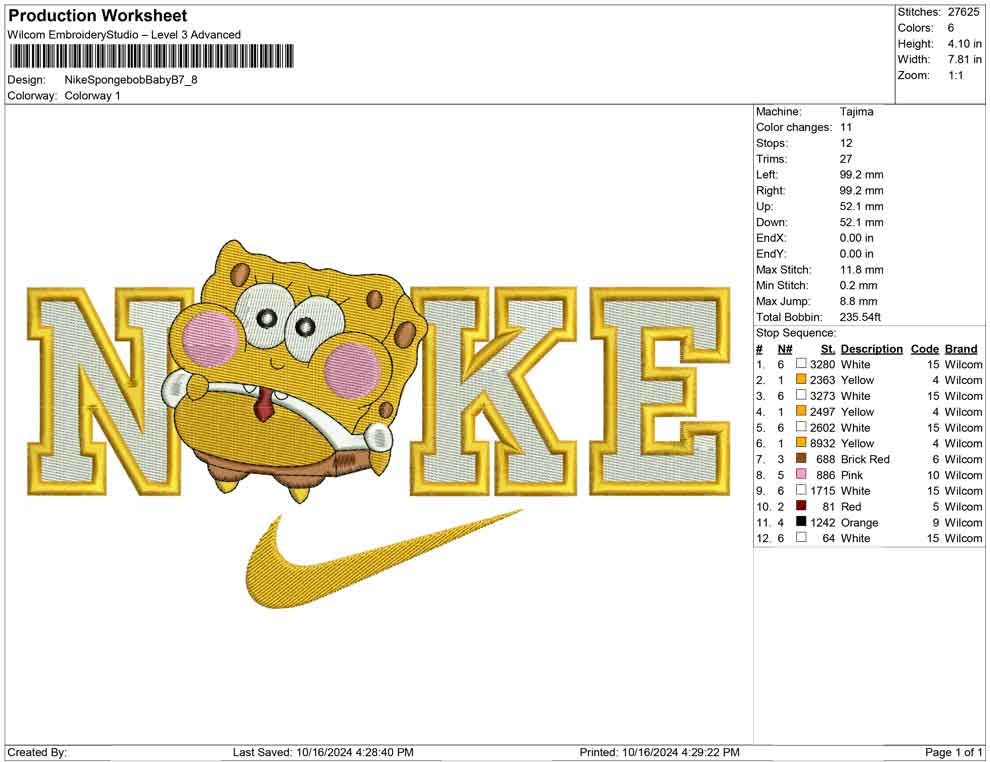 Nike Spongebob Baby B