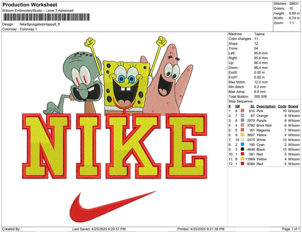 Nike Spongebob Happy