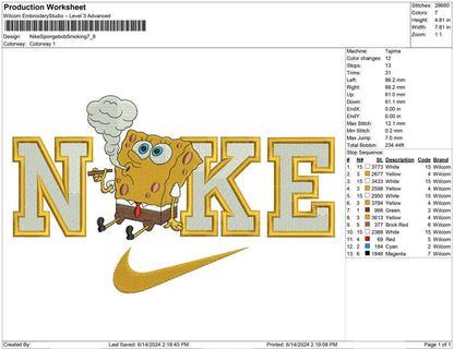 Nike Spongebob Smoking