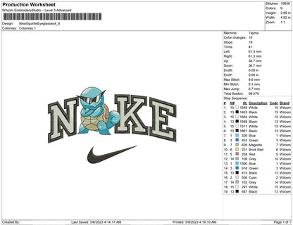 Nike Squirtle  Eyeglasses