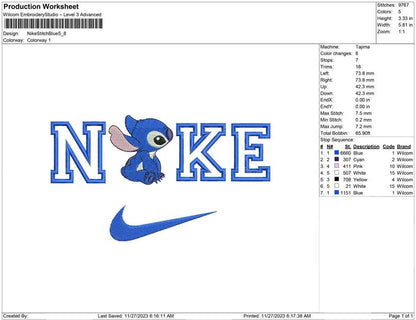 Nike Stitch Blue