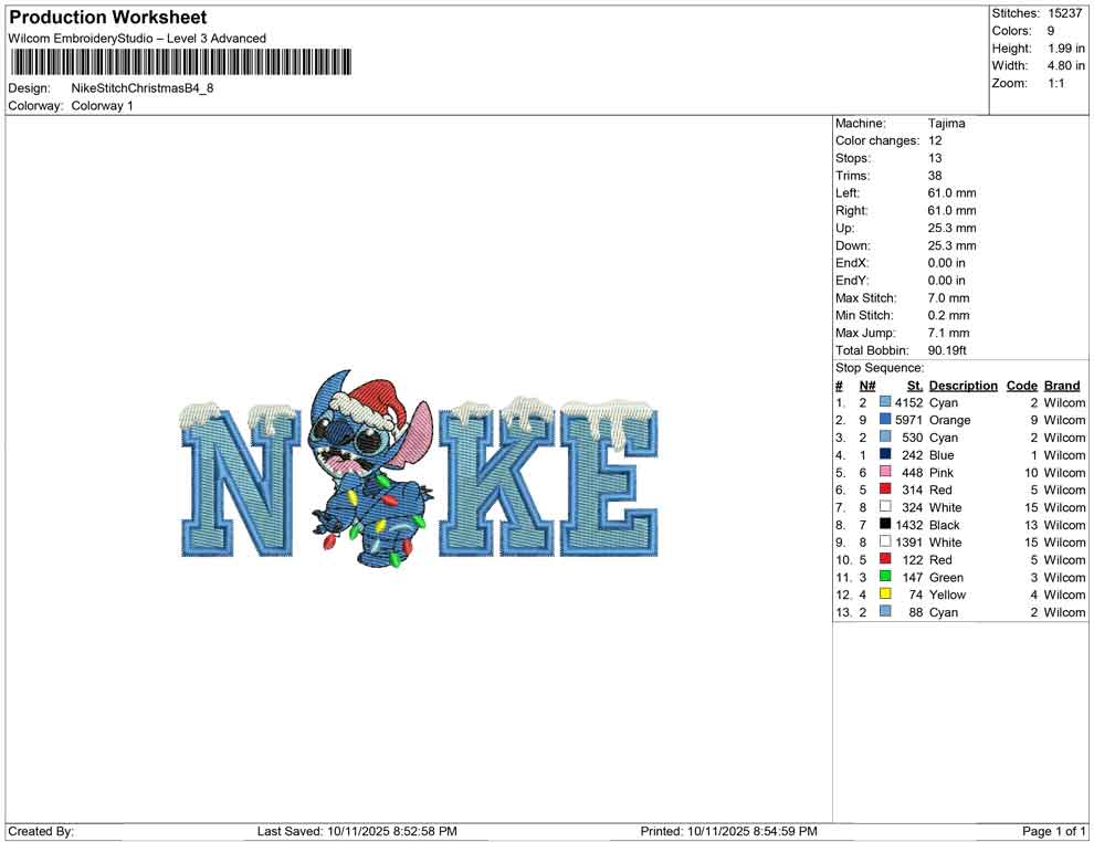 Nike Stitch Christmas B