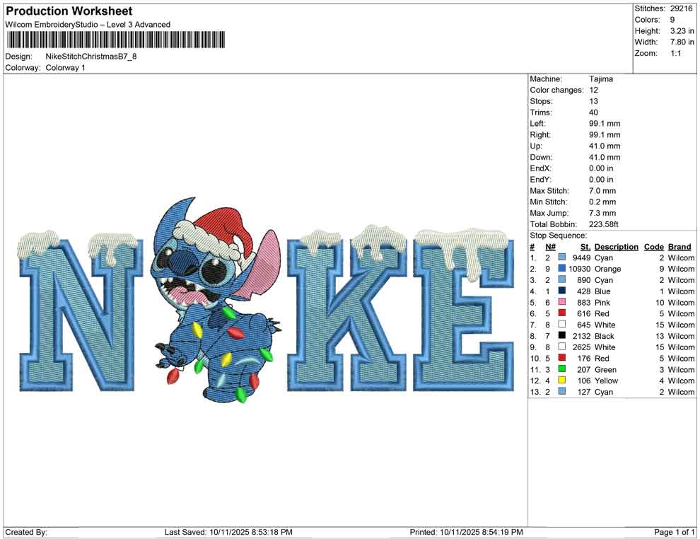 Nike Stitch Christmas B