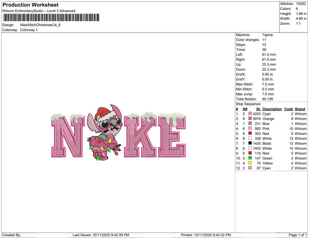 Nike Stitch Christmas C