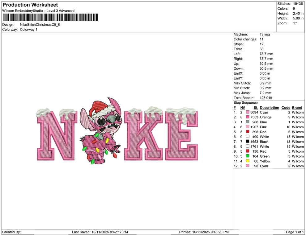 Nike Stitch Christmas C
