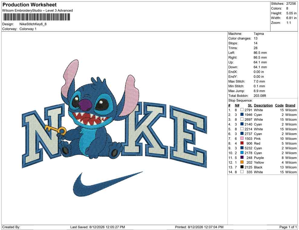 Nike Stitch Key