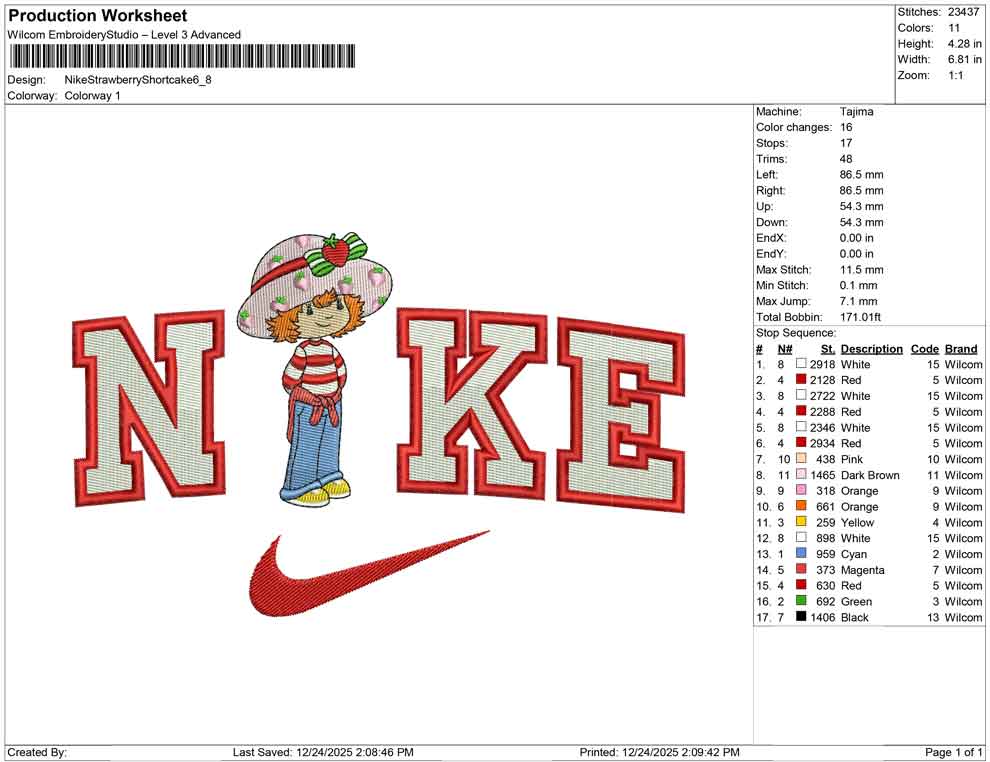 Nike Strawberry Shortcake