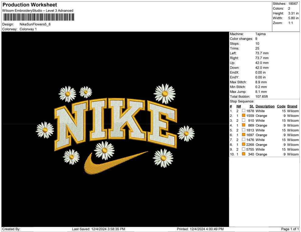 Nike Sun Flowers