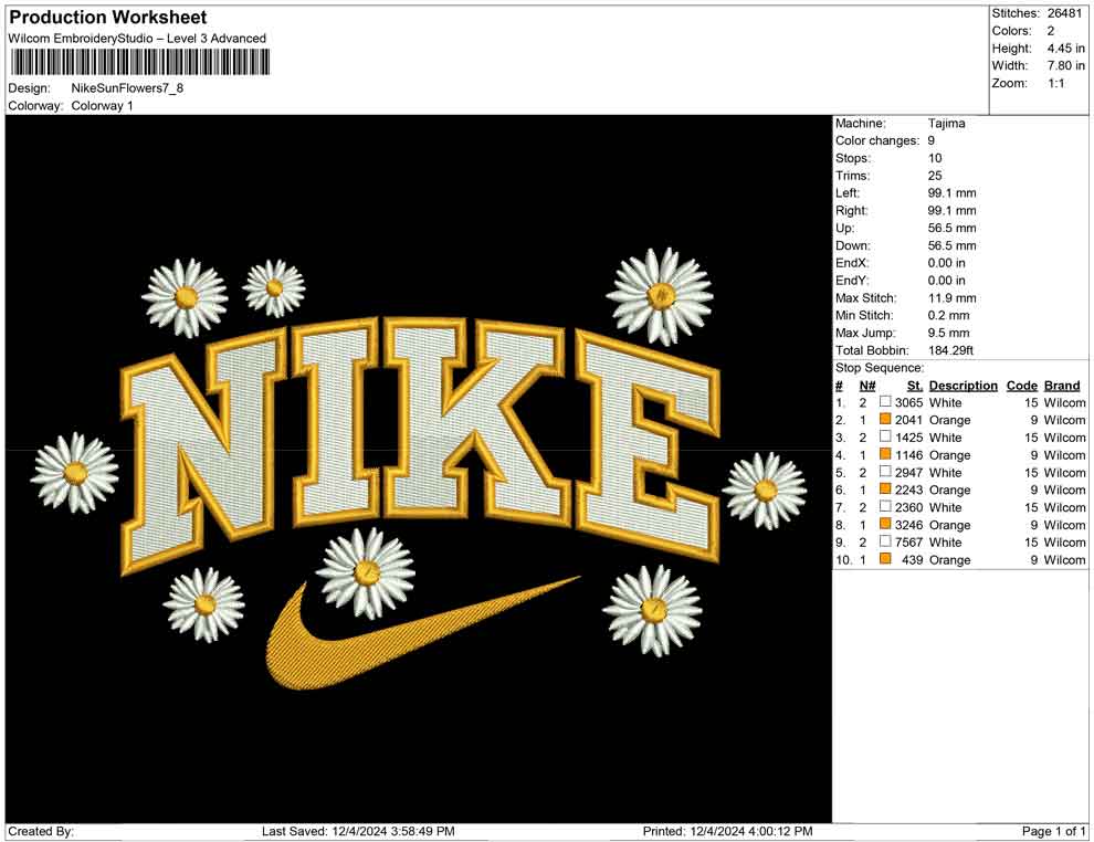 Nike Sun Flowers