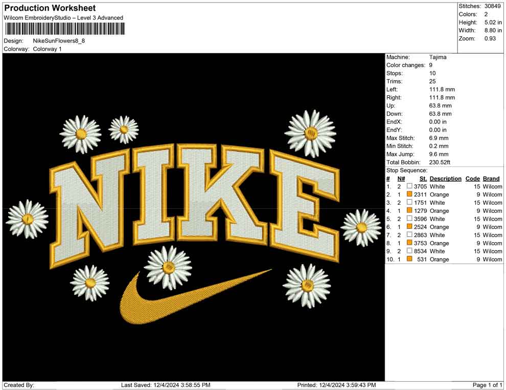 Nike Sun Flowers