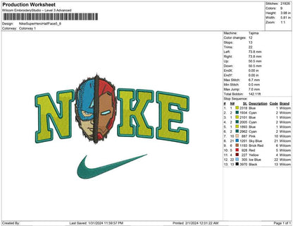 Nike Superhero half face