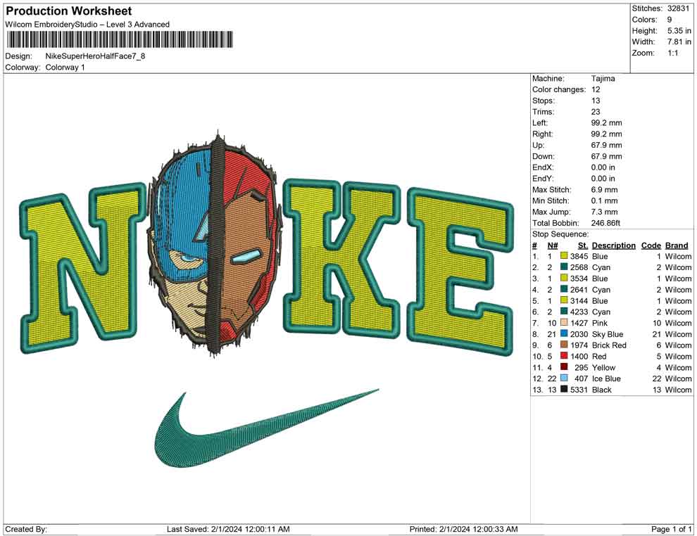 Nike Superhero half face