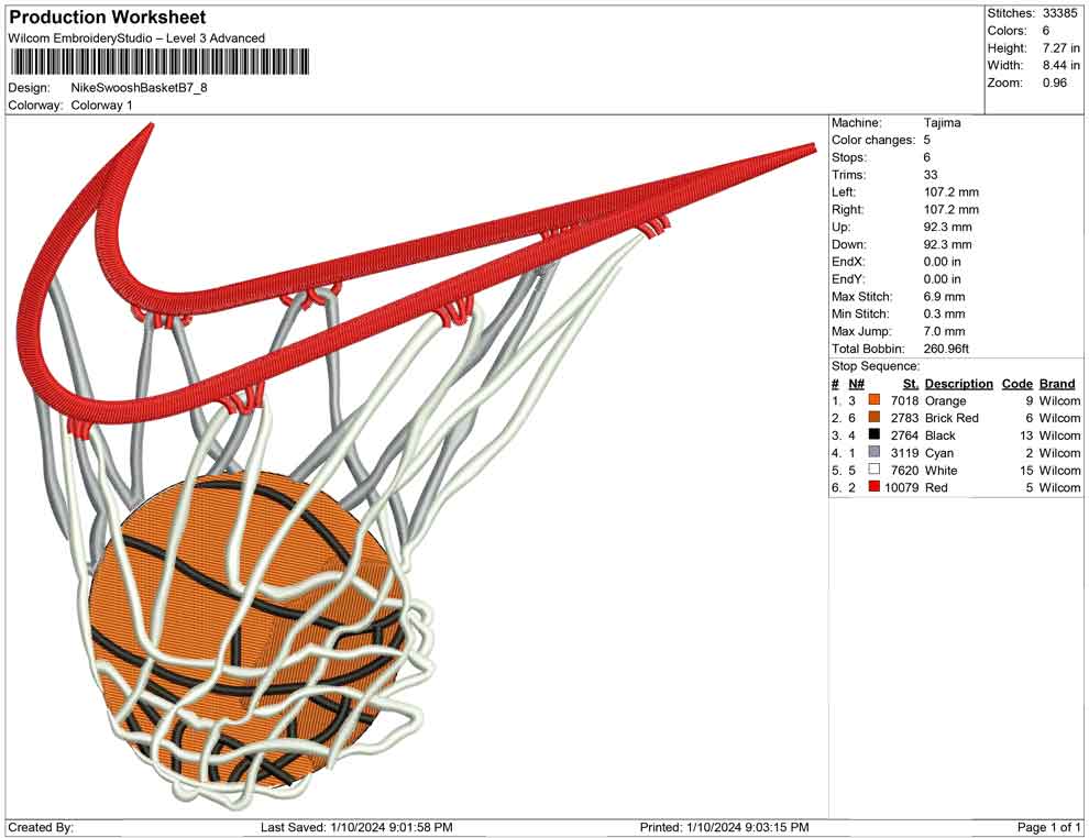 Swoosh Net Basket B