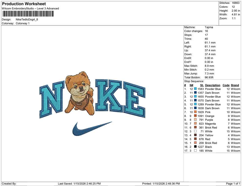 Nike Tedlo Dog
