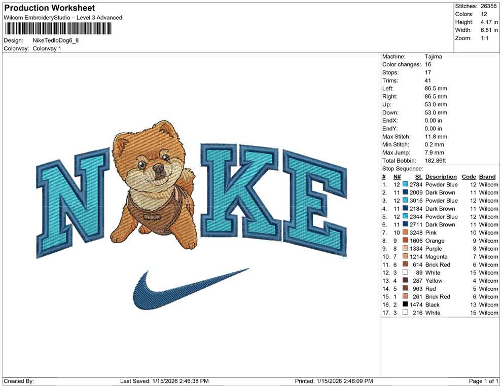 Nike Tedlo Dog