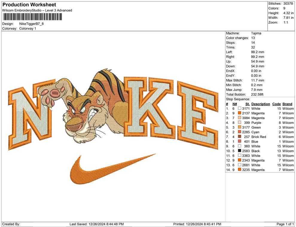 Nike Tiger B