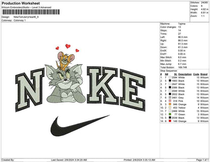 Nike Tom and Jerry Heart
