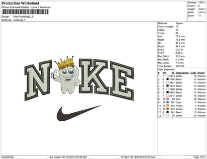 Nike Tooth king