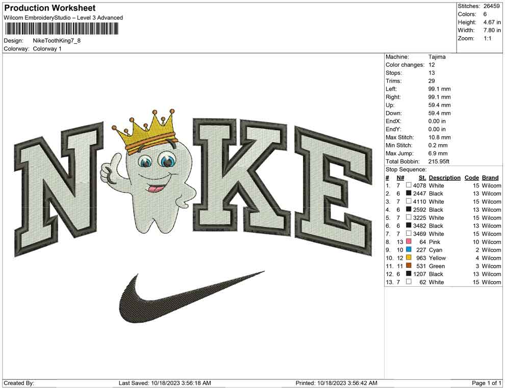 Nike Tooth king
