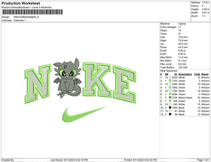 Nike Toothless night