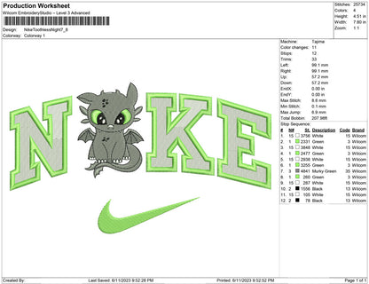 Nike Toothless night
