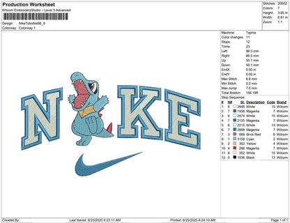 Nike Totodile B