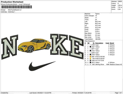 Nike Toyota Supra
