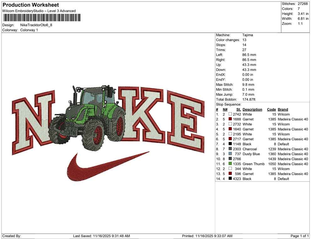 Nike Tracktor Oto