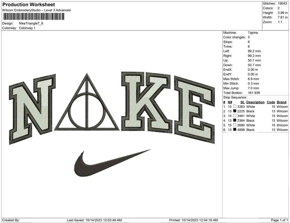 Nike 2024 triangle logo