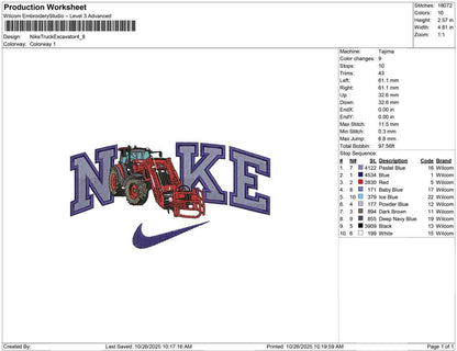 Nike Truck Excavator
