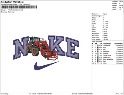 Nike Truck Excavator
