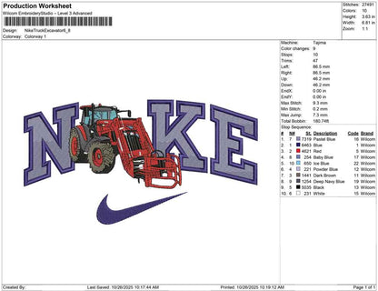 Nike Truck Excavator