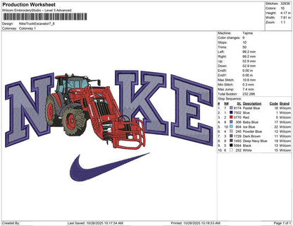 Nike Truck Excavator