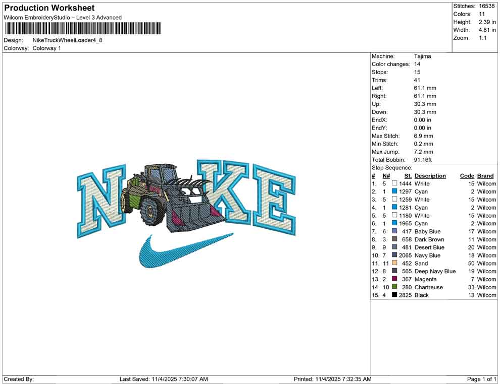 Nike Truck While Loader