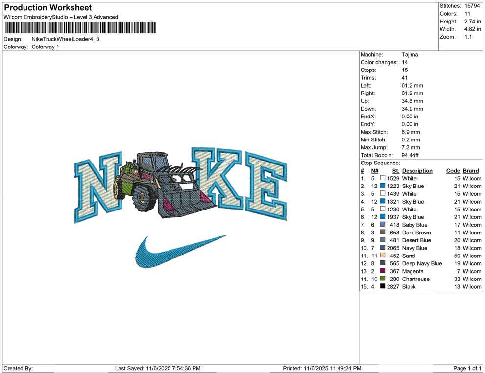 Nike Truck While Loader