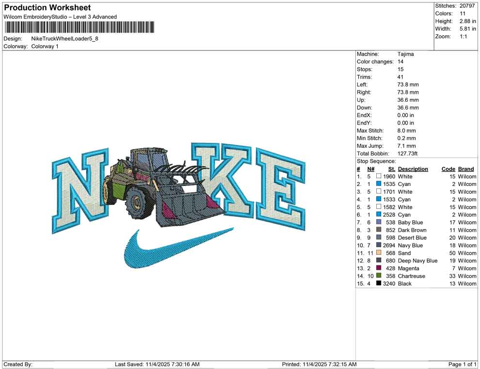 Nike Truck While Loader