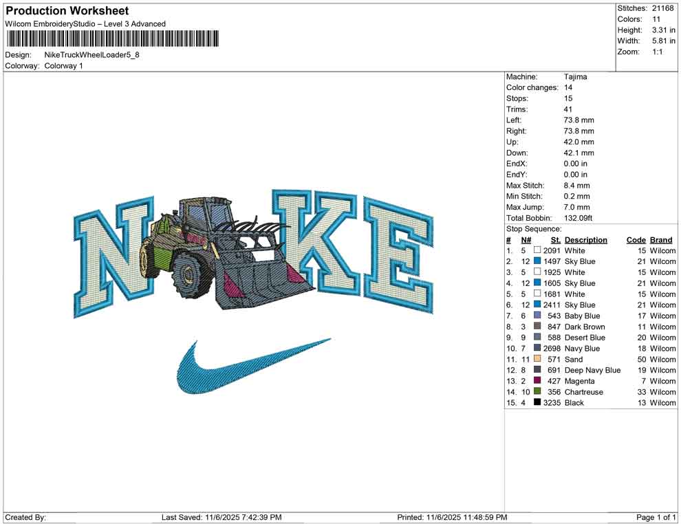 Nike Truck While Loader