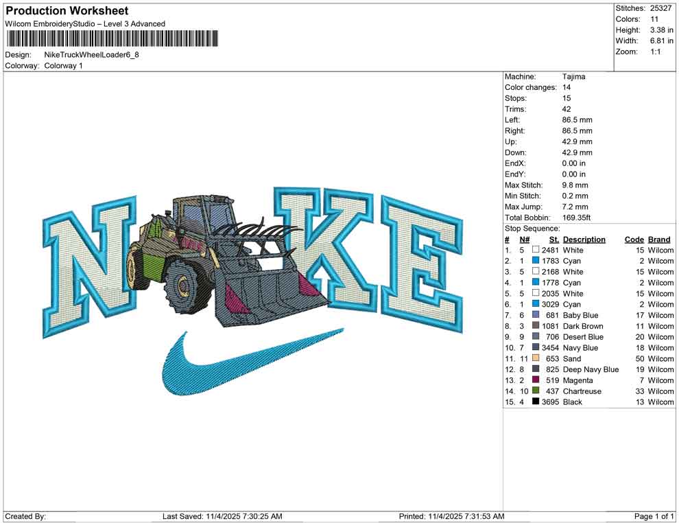 Nike Truck While Loader