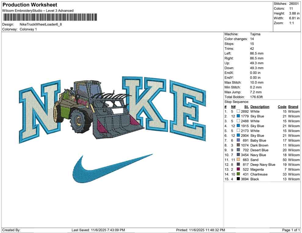 Nike Truck While Loader