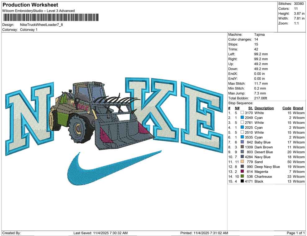 Nike Truck While Loader