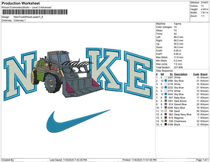 Nike Truck While Loader