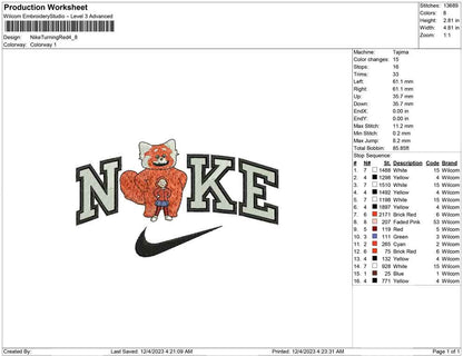 Nike turning red