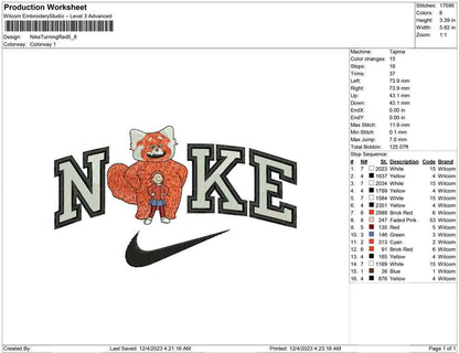 Nike turning red
